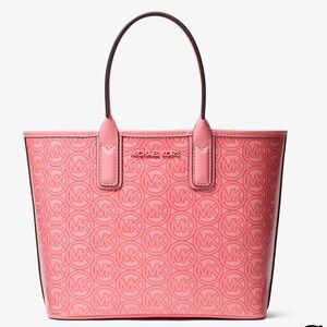 Michael Kors Embossed Pink Tote